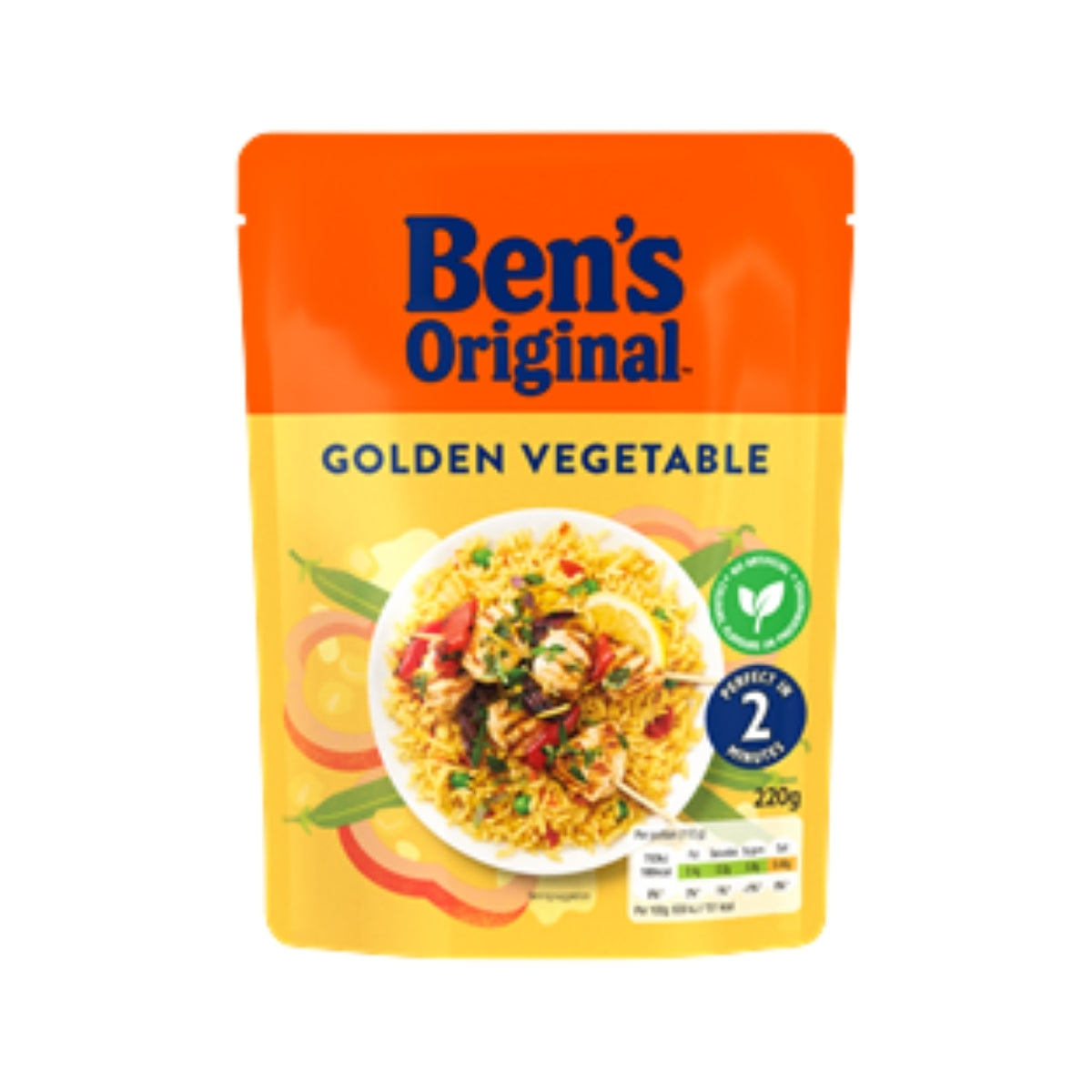 Bens Original Golden Vegetable Microwave Rice 220g