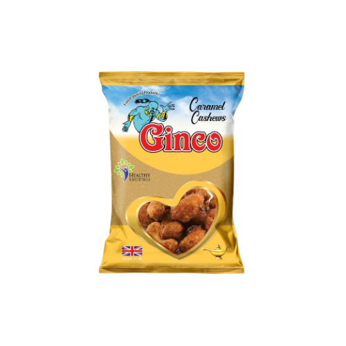 Ginco Caramel Cashews (55g X Pack of 10)