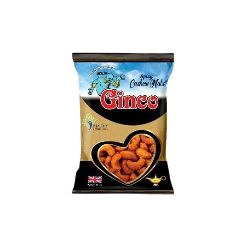 Ginco Spicy Cashews 55g X Pack of 10