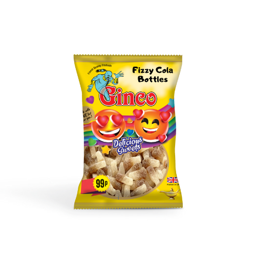 Ginco Fizzy Cola Bottles (100g X Pack of 12)