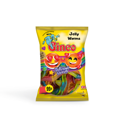 Ginco Jelly Worms (100g X Pack of 12)
