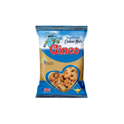Ginco Roasted & Salted Cashews (55g X Pack of 10)