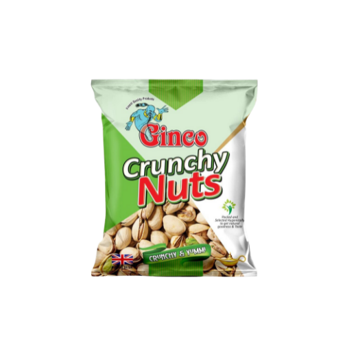 Ginco Roasted & Salted Pistachio Nuts (50g X Pack of 10)