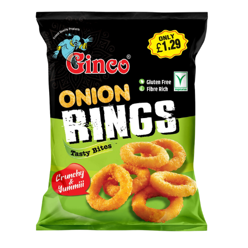 Ginco Onion Rings (100g X Pack of 12) - £1.29 Price-Marked