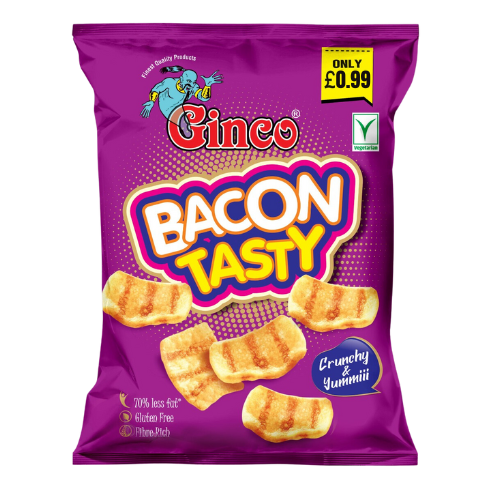Ginco Bacon Tasty (100g X Pack of 12) - £1.29 Price-Marked