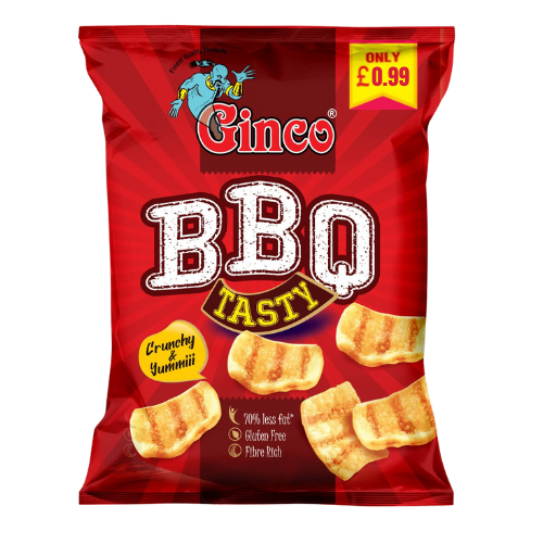 Ginco BBQ Tasty - £1.29 Price-Marked (100g X Pack of 12)