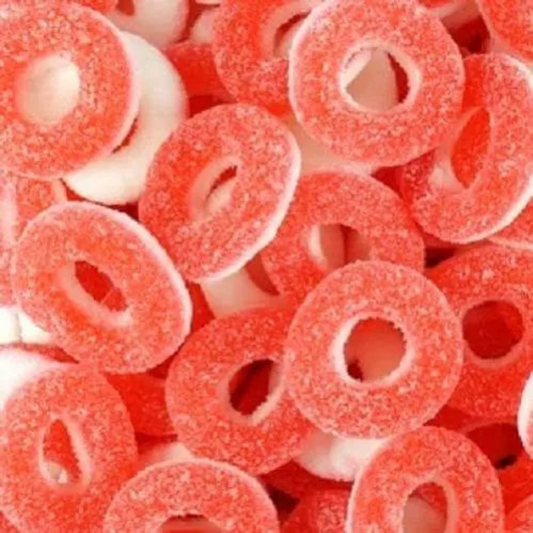 Sour Strawberry Rings