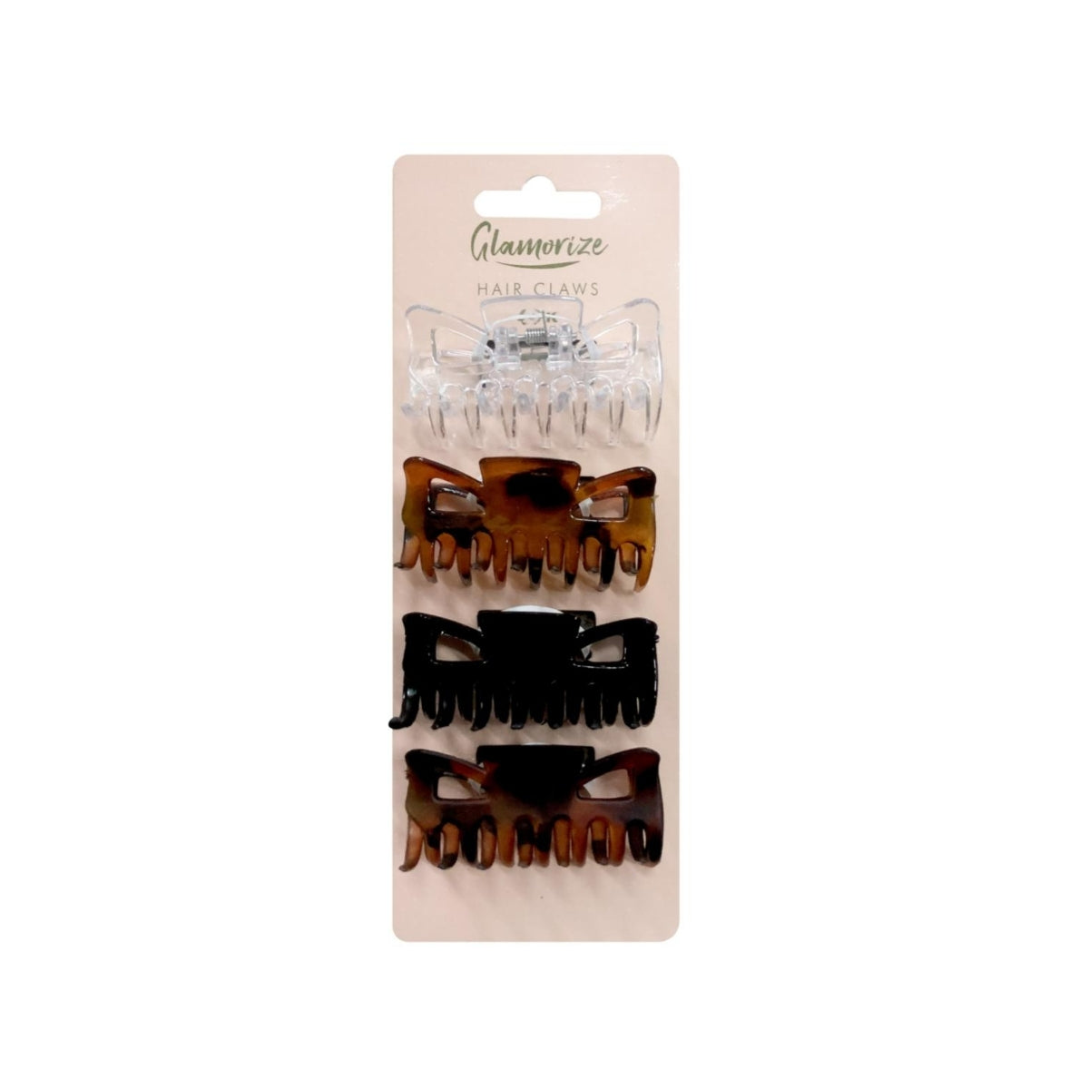 Assorted Claw Clips 4pk