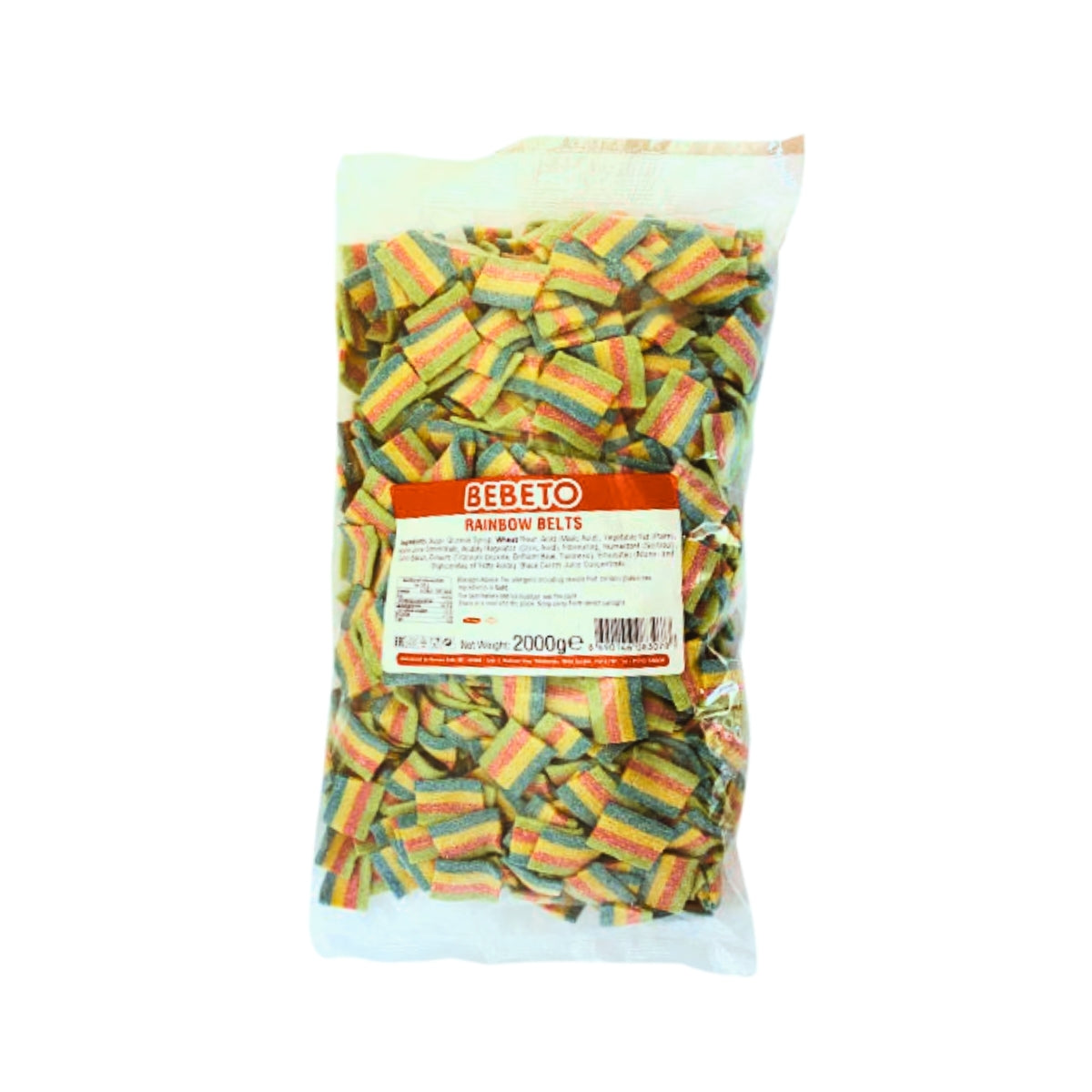 Bebeto Fizzy Rainbow Belts 2kg