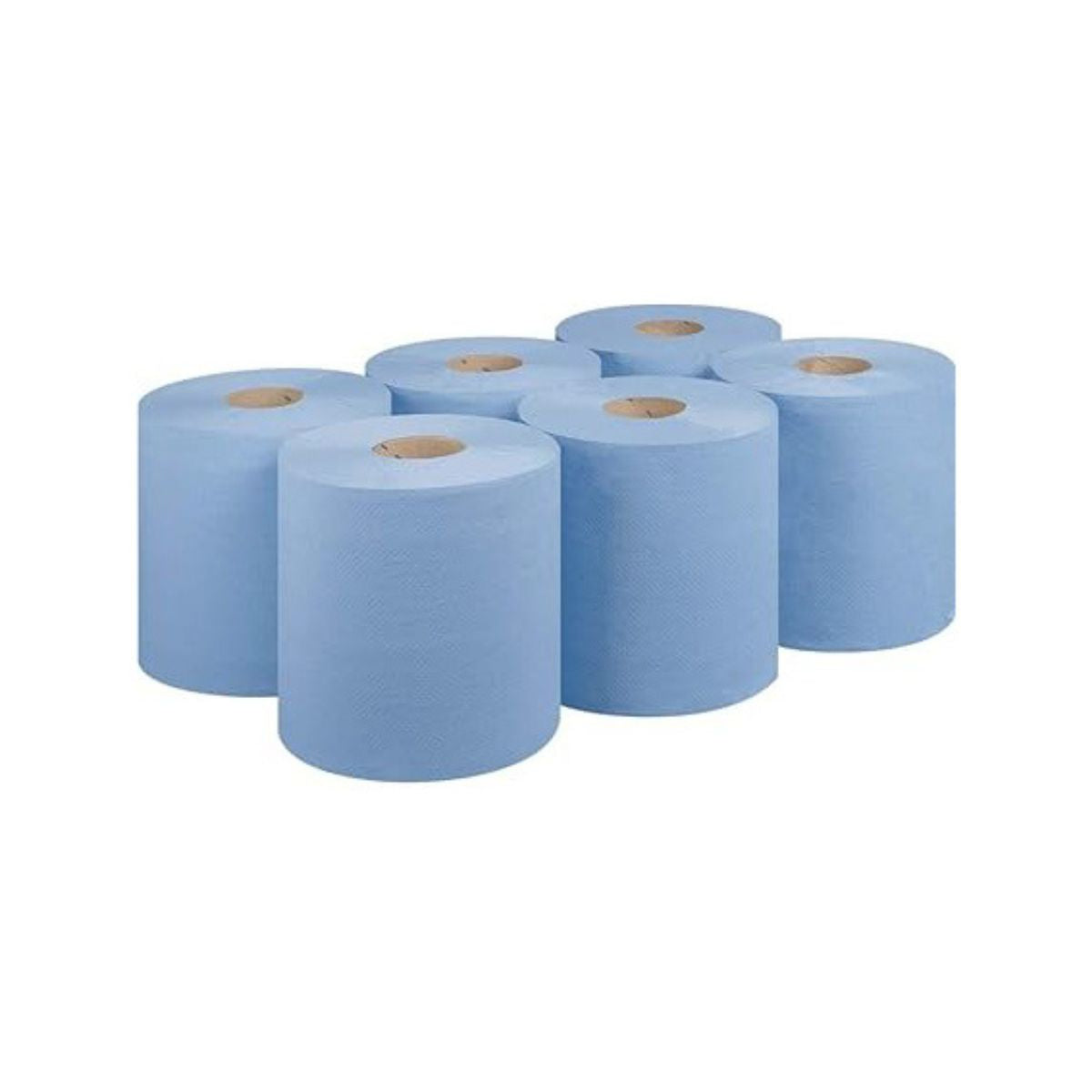 Centrefeed Blue Tissue Rolls (Pack of 6)