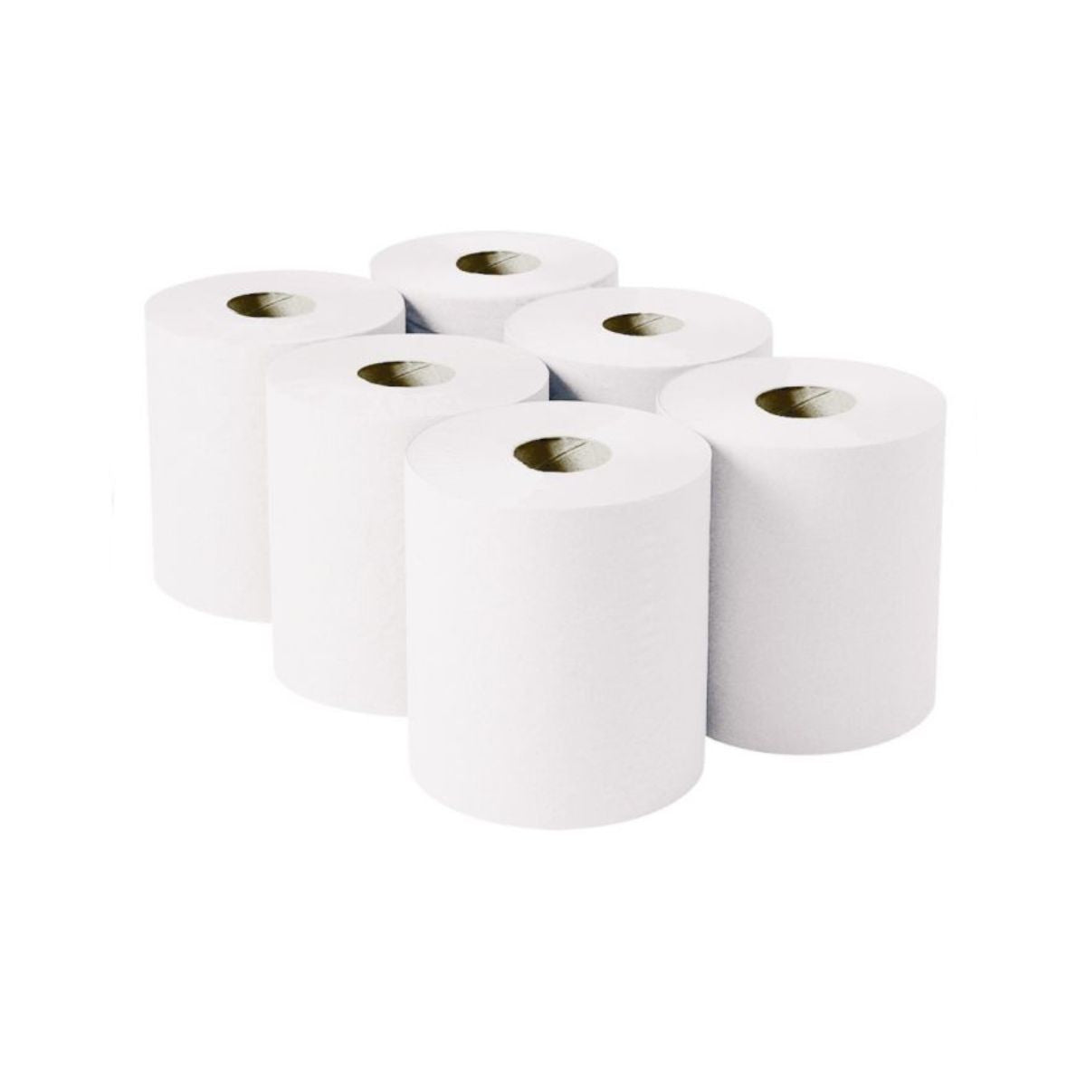 Centrefeed White Tissue Rolls (Pack of 6)