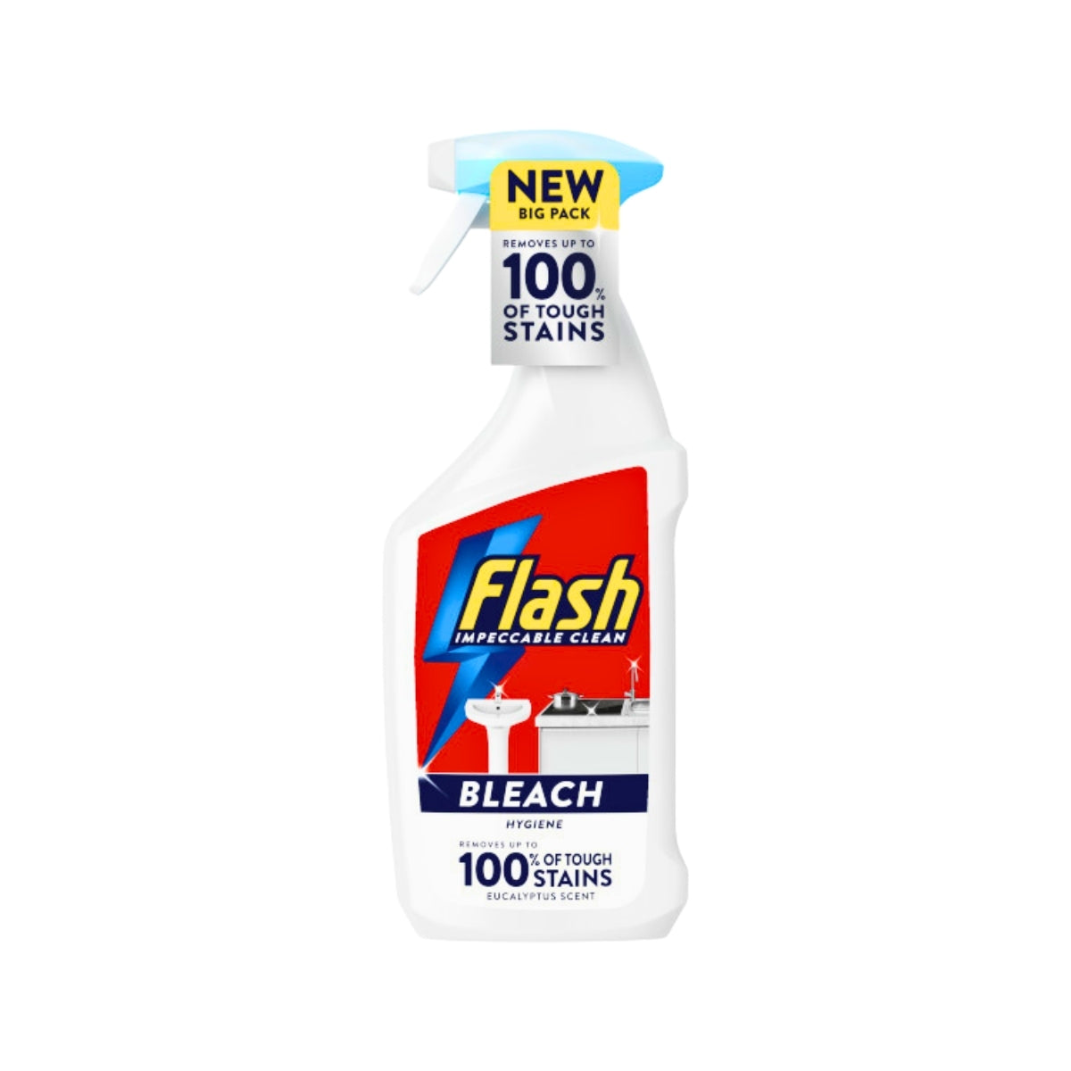Flash Bleach Cleaning Spray with Eucalyptus Scent 800ml