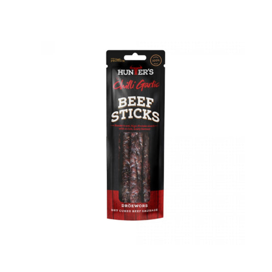 Hunter's Chilli Garlic Beef Stick (40g X Pack of 10)