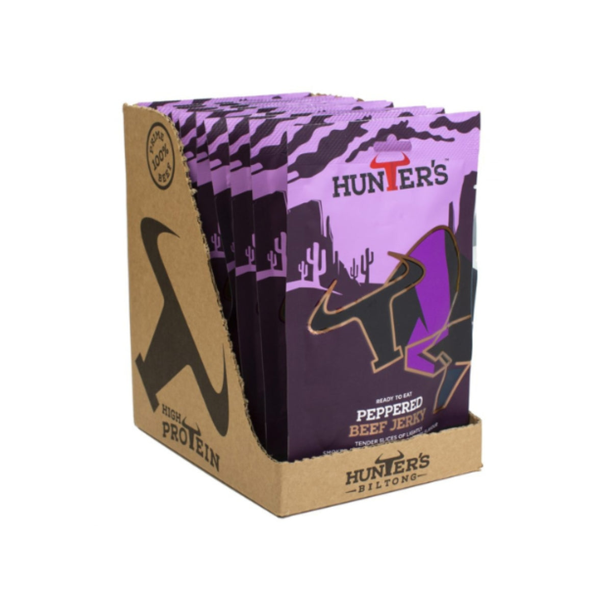 Hunter's Peppered Beef Jerky (28g X Pack of 10)