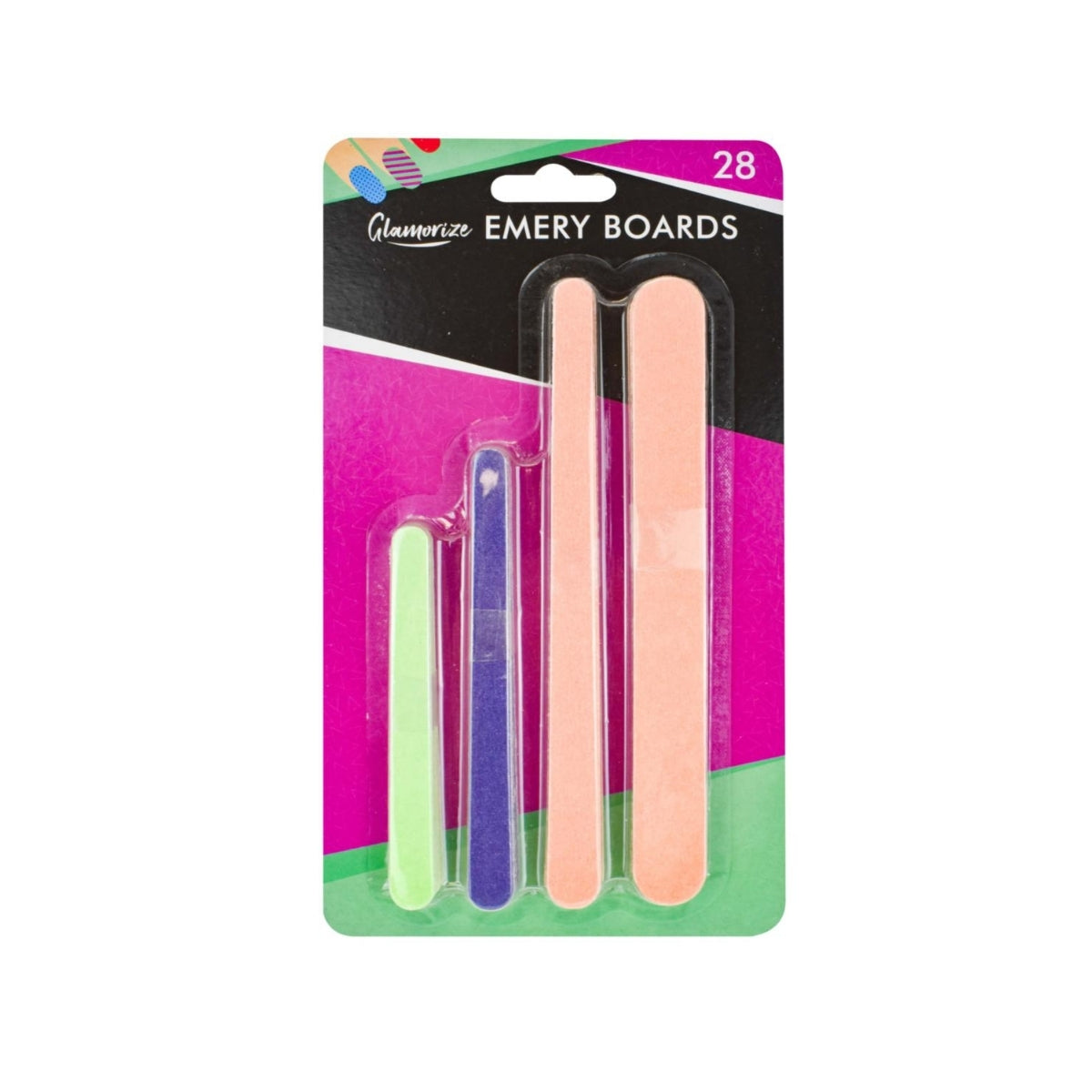 Smooth Assorted Emery Boards 28pk
