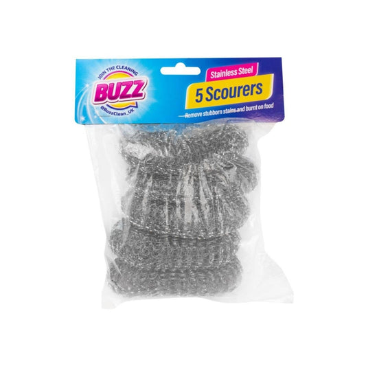 Stainless Steel Scourer Pads 5pk