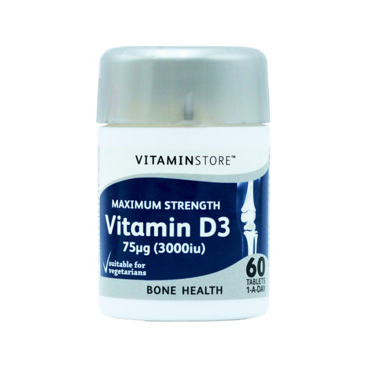 Vitamin Store Max Strength Vitamin D3 75µg (60 Tablets)