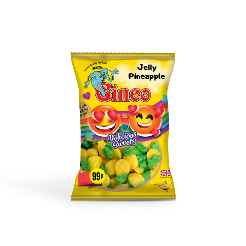 Ginco Jelly Pineapple (100g X Pack of 12)