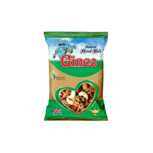 Ginco Natural Mix (55g X Pack of 10) - Nutritious and Delicious Nuts