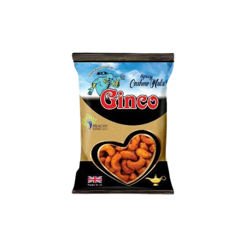 Ginco Spicy Cashews (55g X Pack of 10)