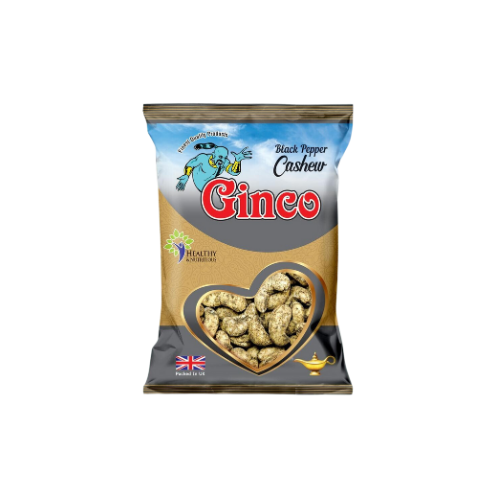 Ginco Black Pepper Cashews (55g X Pack of 10)