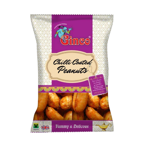 Ginco Chilli Coated Peanuts (100g X Pack of 10)